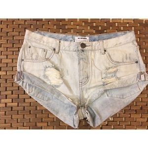 One Teaspoon Bandit Denim Cutoffs - Diamonde